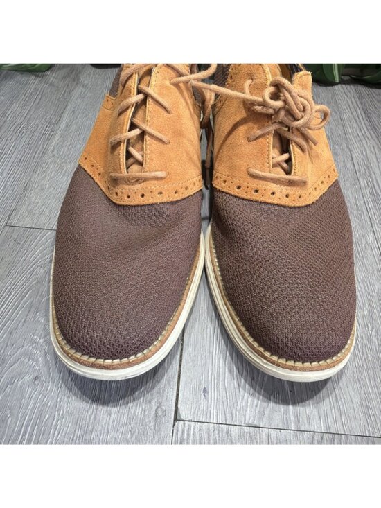 Cole Haan Men’s Lunargrand Saddle Oxford Mesh Brown Suede Size 11 main image 12